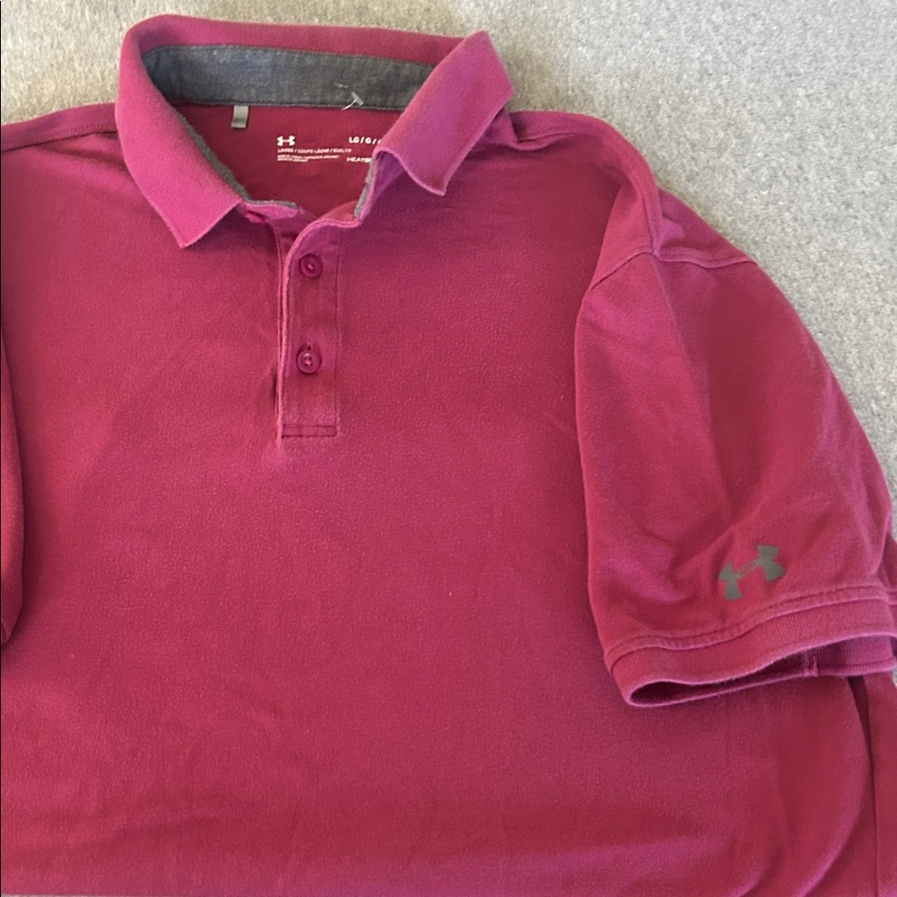 Under Armour Men's Polo Shirt - Burgundy